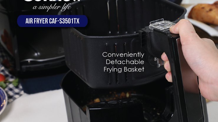 Cornell air fryer — bakul boleh tanggal