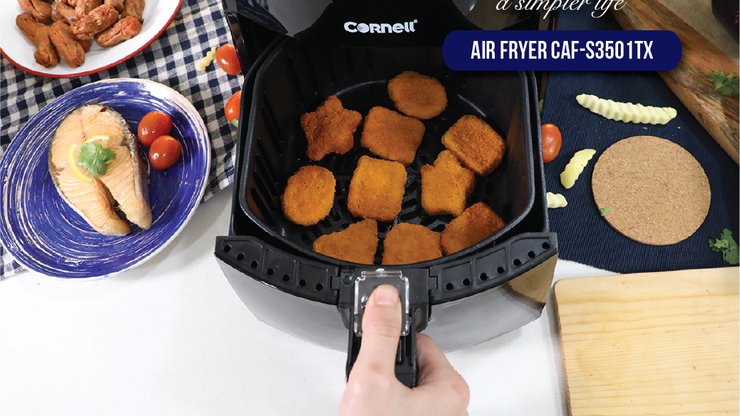 Cornell air fryer — 80% kurang lemak