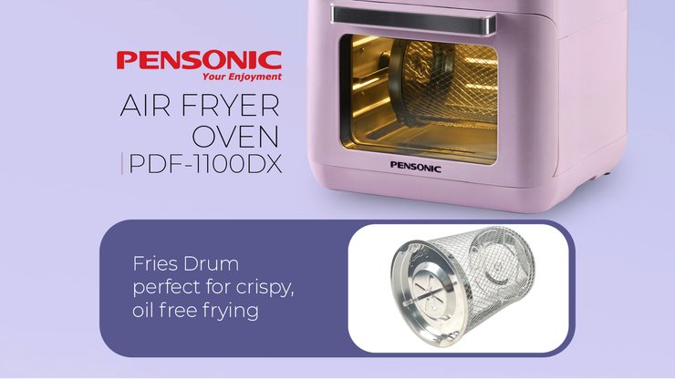 Pensonic masak tanpa minyak — oil-free frying