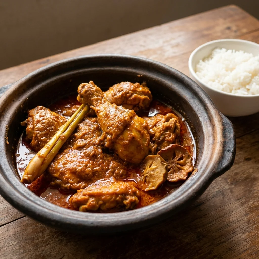 Ayam Masak Ungkep Jawa Kuah Pekat Berempah