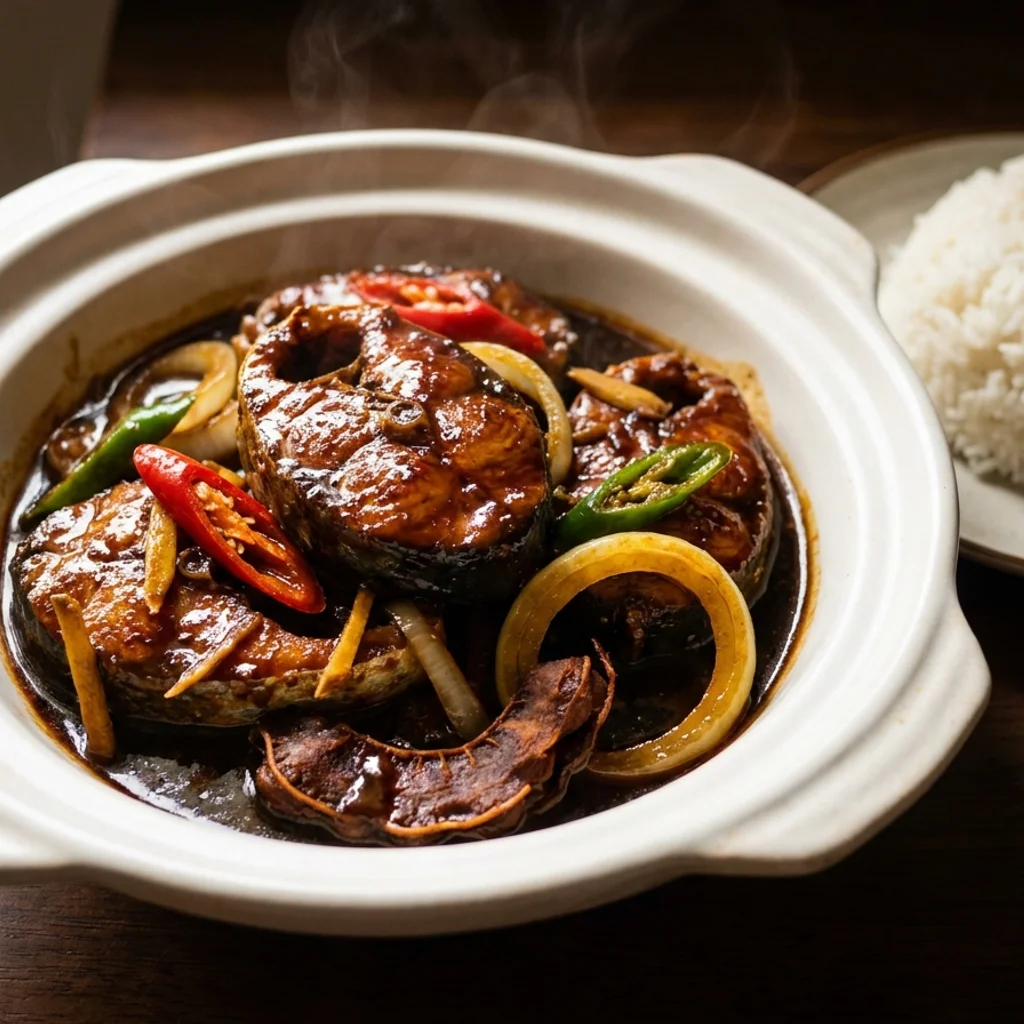 Ikan Tongkol Masak Hitam Kicap Pekat Klasik