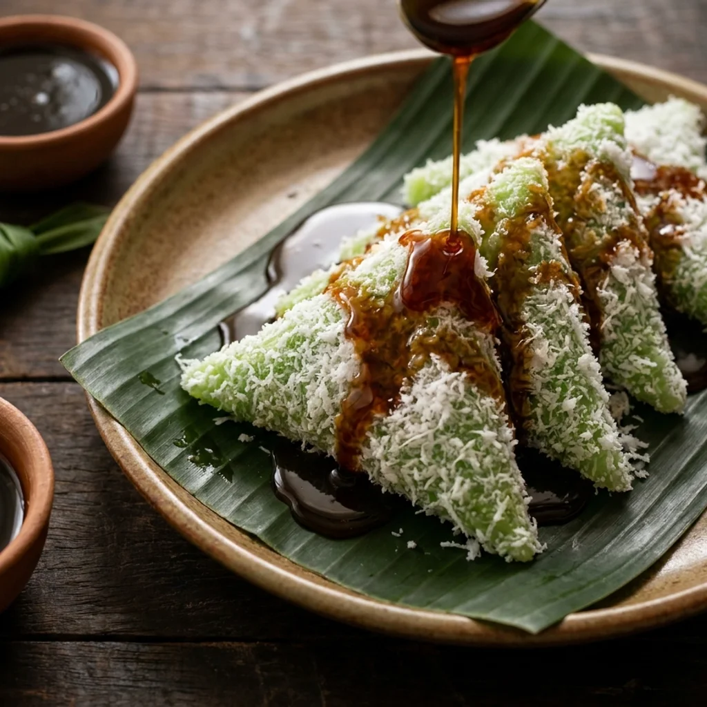 Kuih Lopes Pulut Pandan Gula Melaka