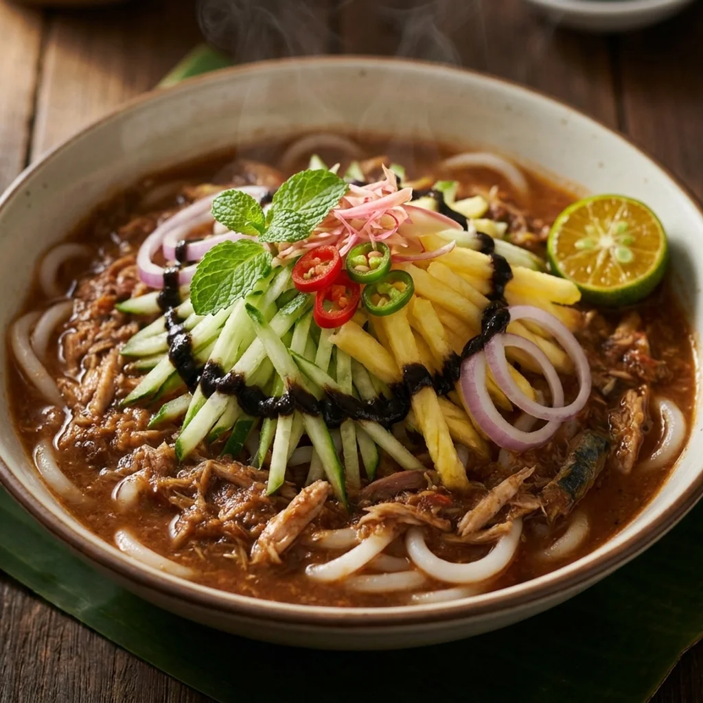 Laksa Penang (Asam Laksa) Kuah Ikan Kembung