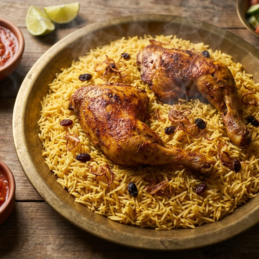 Nasi Arab Mandy Ayam Panggang Versi Rumah