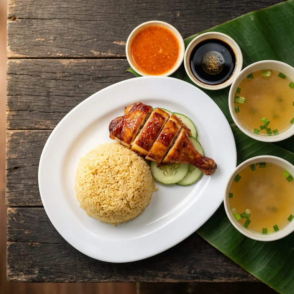 Resepi Nasi Ayam Gerai — Ayam Madu & Sos Cili