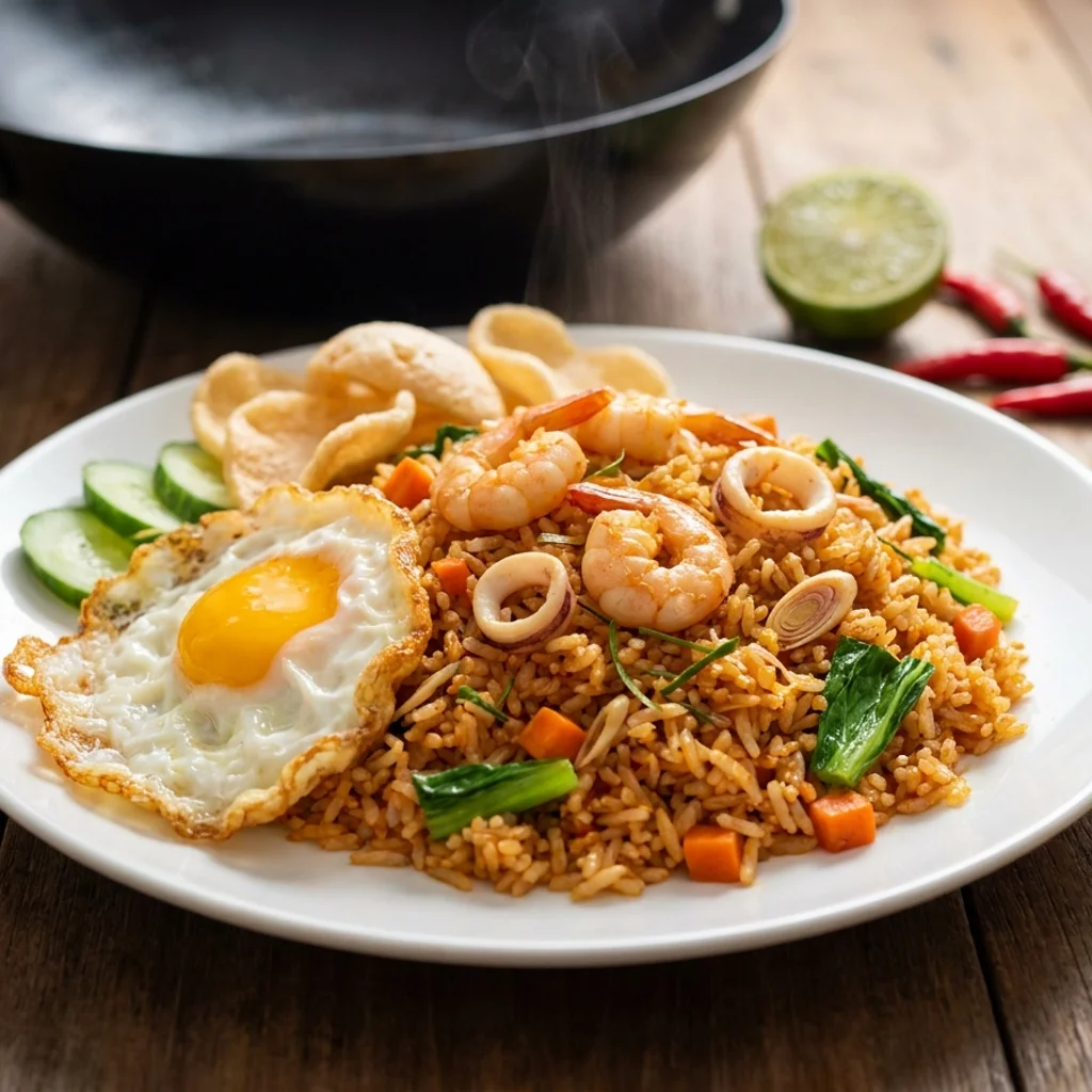 Nasi Goreng Tomyam Masam Pedas Ala Kedai Thai
