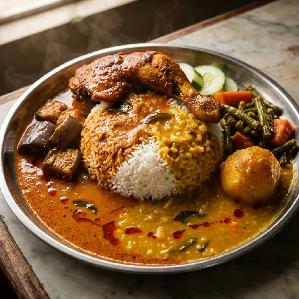 Nasi Kandar Banjir Kuah Campur Ala Penang